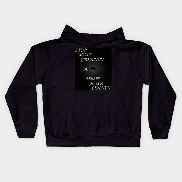 Stop your Grinnin Kids Hoodie by The Black Panther